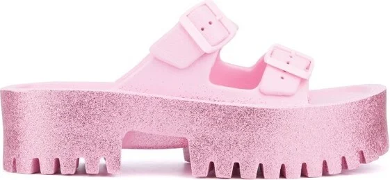 Olivia Miller Women's Sparkles Slide Sandal - TURQUOISE, - Image 4