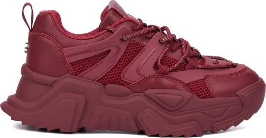 Olivia Miller Women's Zenith Low Top Sneakers - , BURGUNDY - Image 2