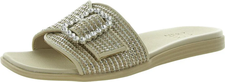 Olivia Womens Padded Insole Peep Toe Wedge Heels
