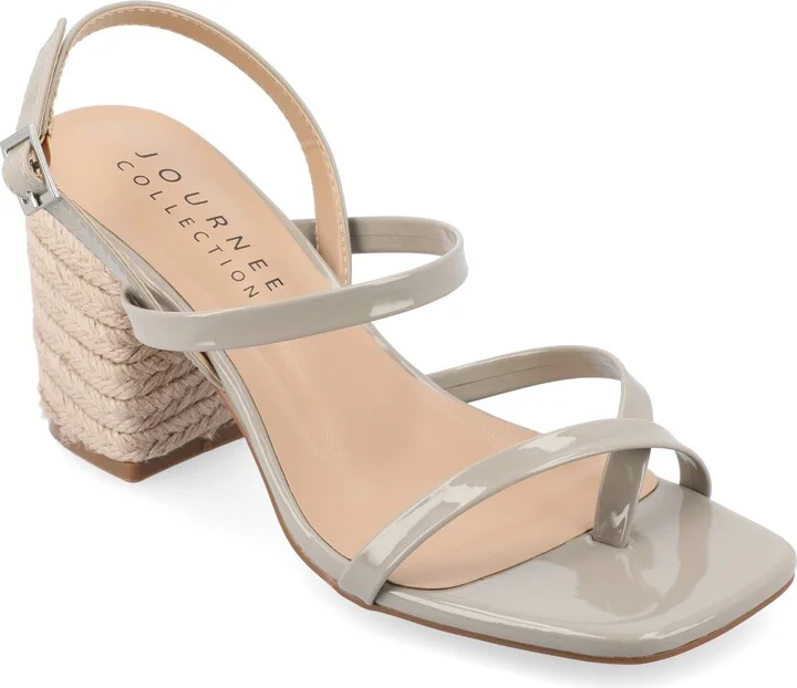 Olivina Jute Block Heel Slingback Sandal