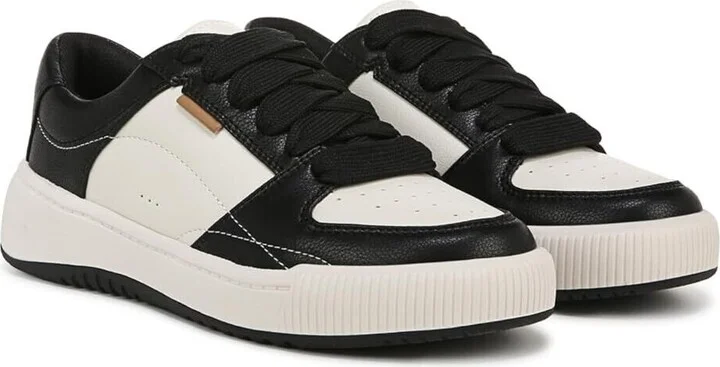 Ollie J0947S3001 Sneakers Women's Black White Low Top Shoes TF4745 (White,10)