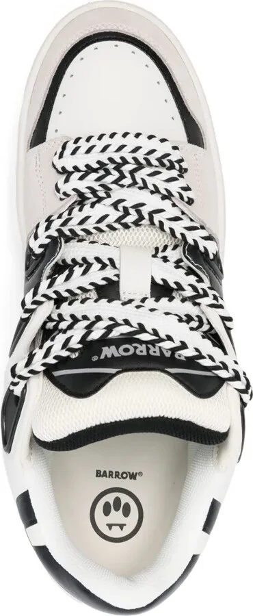 Ollie panelled leather sneakers - Image 4