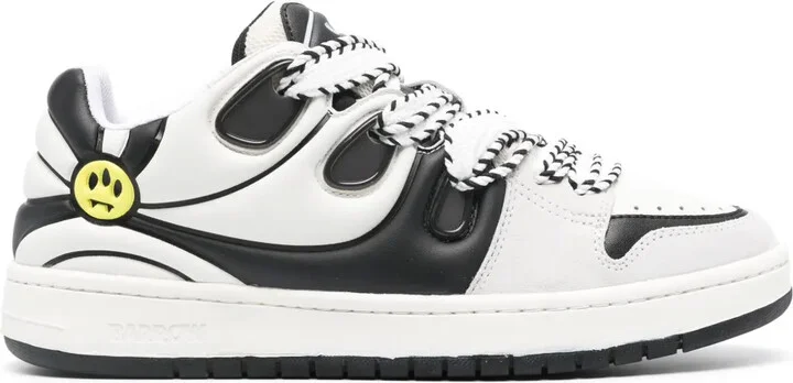 Ollie panelled leather sneakers
