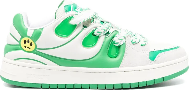 Ollie panelled leather sneakers