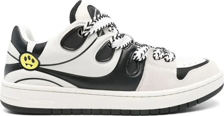 Ollie panelled leather sneakers