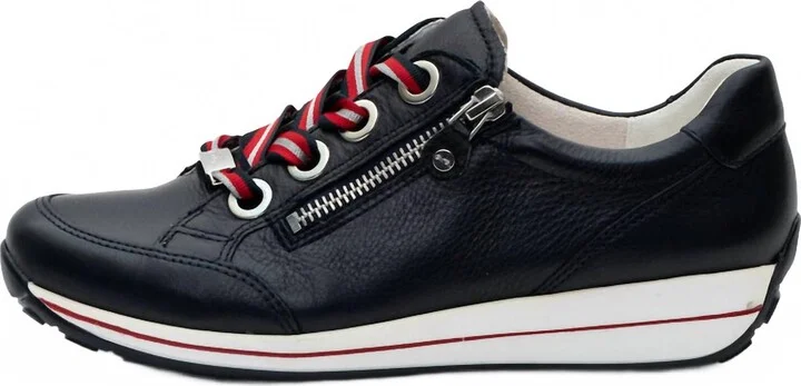 Ollie Women's Zip Sneaker In Navy