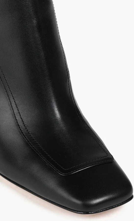 Olsen buckled leather ankle boots - Image 4