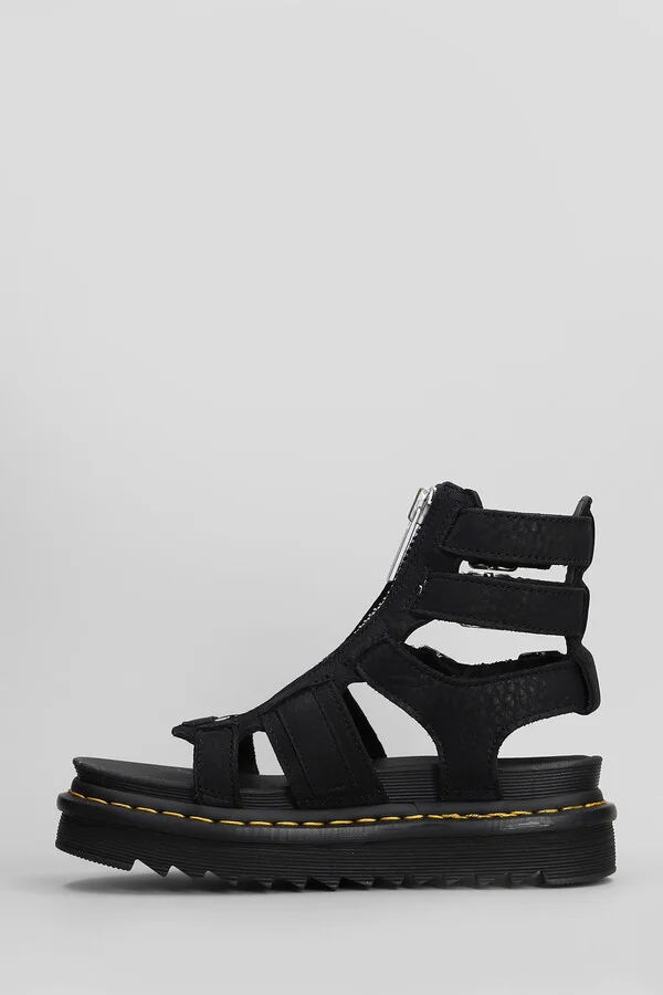 Olson Sandals In Black Nubuck - Image 3