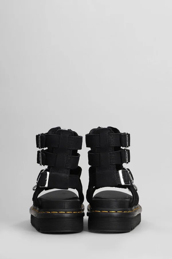 Olson Sandals In Black Nubuck - Image 4