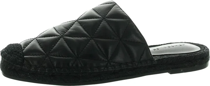 Olson Womens Quilted Faux Leather Mules