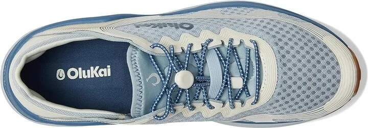 OluKai Ahi Men's Shoes Blue Pearl/White Sand : 13 D - Medium, Textile - Image 2