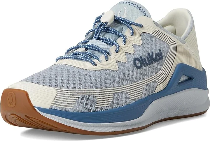 OluKai Ahi Men's Shoes Blue Pearl/White Sand : 13 D - Medium, Textile - Image 5