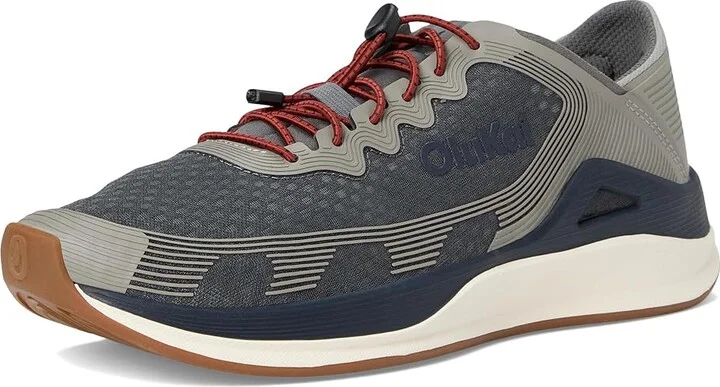 OluKai Ahi Men's Shoes Rock/Ash : 13 D - Medium, Textile - Image 5