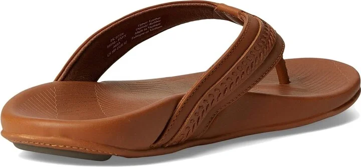 OluKai Aho - M Men's Sandals Fox / Fox : 10 D - Medium, Leather - Image 4