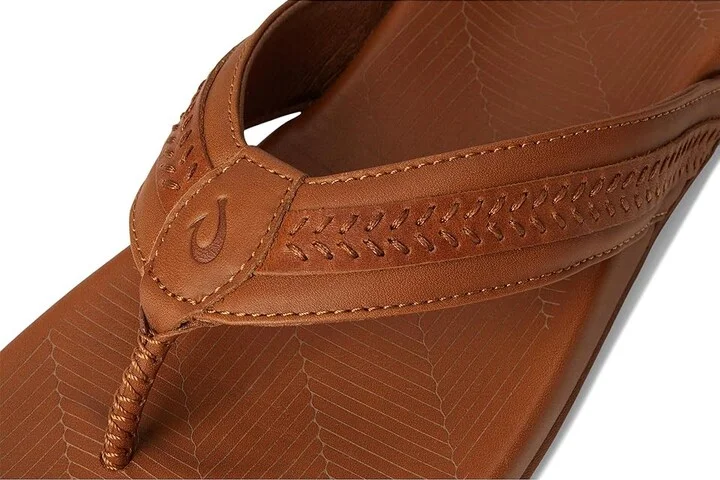 OluKai Aho - M Men's Sandals Fox / Fox : 10 D - Medium, Leather - Image 7