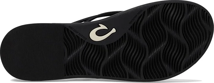 OluKai 'Aka Women's Shoes Black/Black : 7 B - Medium, Synthetic - Image 3