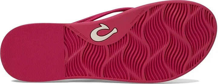 OluKai 'Aka Women's Shoes Pink Plumeria/Pink Plumeria : 6 B - Medium, Synthetic - Image 3