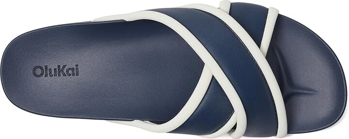 OluKai Ani Women's Sandals Mood Indigo/White Sand : 11 B - Medium, Rubber - Image 2