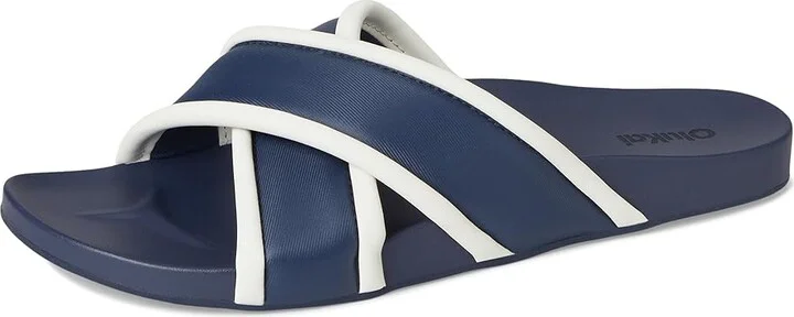 OluKai Ani Women's Sandals Mood Indigo/White Sand : 11 B - Medium, Rubber - Image 5