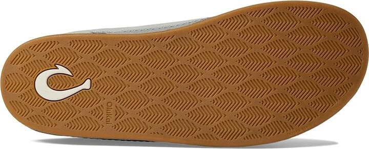 OluKai Hamani Men's Shoes Smoke/Storm Grey : 10 D - Medium, Leather/Rubber/Sheepskin - Image 3