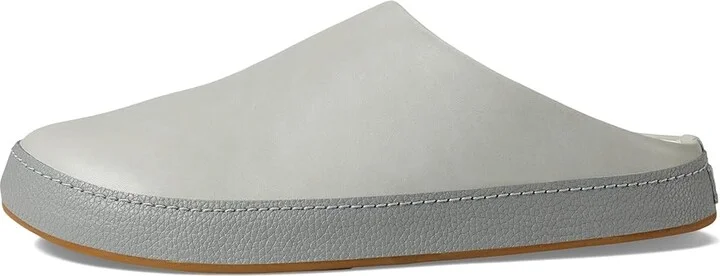 OluKai Hamani Men's Shoes Smoke/Storm Grey : 10 D - Medium, Leather/Rubber/Sheepskin - Image 5