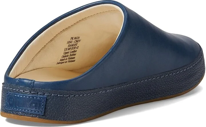 OluKai Hamani Men's Shoes Smoke/Storm Grey : 10 D - Medium, Leather/Rubber/Sheepskin - Image 8