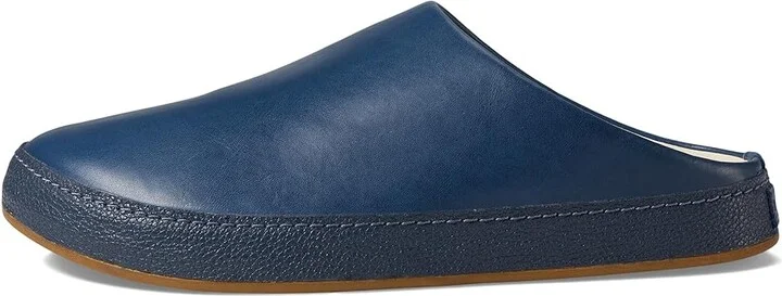 OluKai Hamani Men's Shoes Smoke/Storm Grey : 10 D - Medium, Leather/Rubber/Sheepskin - Image 9