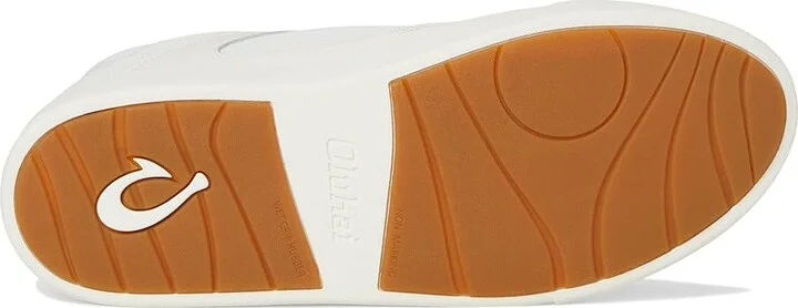 OluKai Ha'upu Hulu Women's Shoes Bright White/Bright White : 11 B - Medium, Suede - Image 3