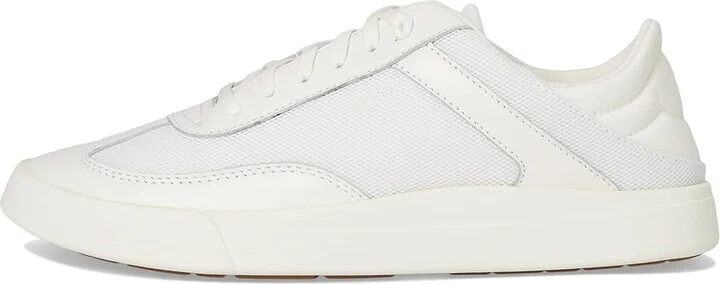 OluKai Ha'upu Hulu Women's Shoes Bright White/Bright White : 11 B - Medium, Suede - Image 6