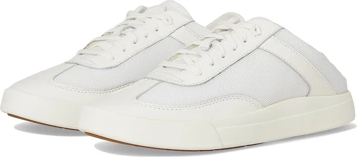 OluKai Ha'upu Hulu Women's Shoes Bright White/Bright White : 11 B - Medium, Suede