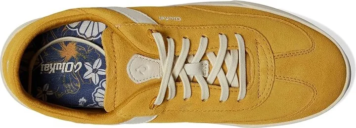 OluKai Ha'Upu Women's Shoes Mustard/Off-White : 7.5 B - Medium, Leather/Suede - Image 2