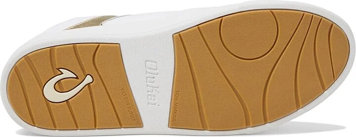 OluKai Ha'Upu Women's Shoes White/White : 10 B - Medium, Leather - Image 3