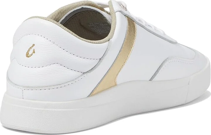 OluKai Ha'Upu Women's Shoes White/White : 10 B - Medium, Leather - Image 4