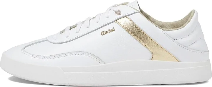 OluKai Ha'Upu Women's Shoes White/White : 10 B - Medium, Leather - Image 6