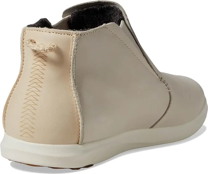 OluKai Hawai'Iloa Manu Hope Boots Women's Boots Chalk/Off-White : 7 B - Medium, Leather/Rubber - Image 4