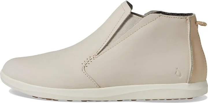OluKai Hawai'Iloa Manu Hope Boots Women's Boots Chalk/Off-White : 7 B - Medium, Leather/Rubber - Image 6
