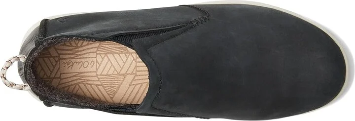 OluKai Hawai'iloa Manu hope Women's Shoes Lava Rock/Off-White : 6 B - Medium, Leather - Image 3