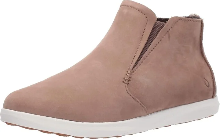 OluKai Hawai'iloa Manu hope Women's Shoes Taupe Grey/Off-White : 5 B - Medium, Leather - Image 2
