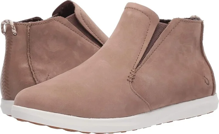 OluKai Hawai'iloa Manu hope Women's Shoes Taupe Grey/Off-White : 5 B - Medium, Leather