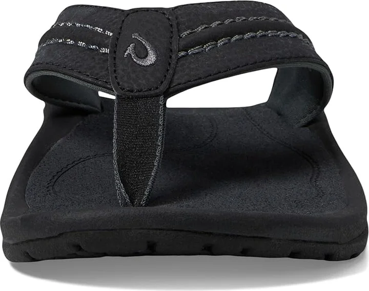 OluKai Hokua Men's Sandals Black/Dark Shadow : 7 D - Medium, Synthetic - Image 3