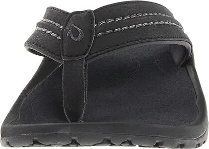 OluKai Hokua Men's Sandals Black/Dark Shadow : 7 D - Medium, Synthetic - Image 6