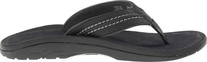 OluKai Hokua Men's Sandals Black/Dark Shadow : 7 D - Medium, Synthetic - Image 8