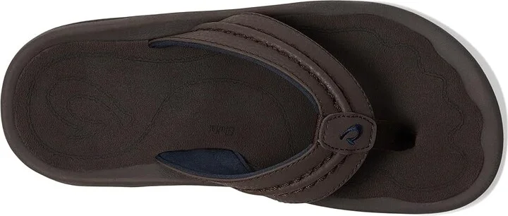 OluKai Hokua Men's Sandals Dark Wood/Dark Wood : 7 D - Medium, Synthetic - Image 2
