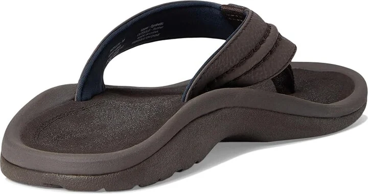 OluKai Hokua Men's Sandals Dark Wood/Dark Wood : 7 D - Medium, Synthetic - Image 4
