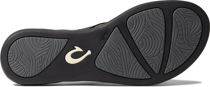 OluKai Honu Women's Shoes Black/Black : 5 B - Medium, Leather - Image 3