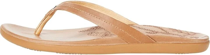 OluKai Honu Women's Shoes Tan/Tan : 5 B - Medium, Leather - Image 6
