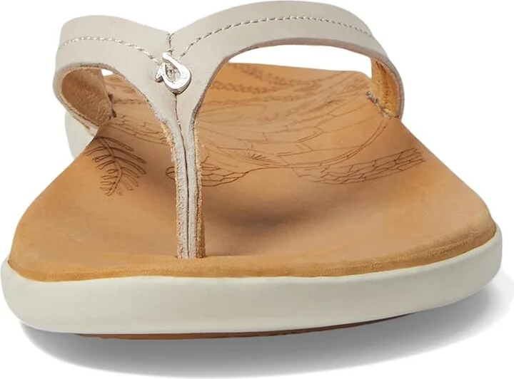 OluKai Honu Women's Shoes Tapa/Golden Sand : 5 B - Medium, Leather - Image 2