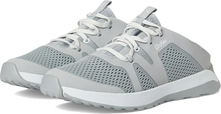 OluKai Huia Women's Shoes Pale Grey/Pale Grey : 5 B - Medium, Textile