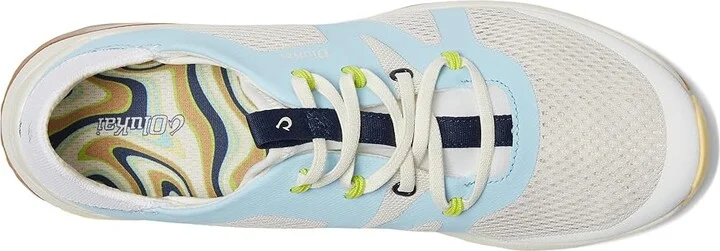 OluKai Huia Women's Shoes White Sand/Misty Blue : 5 B - Medium, Textile - Image 2