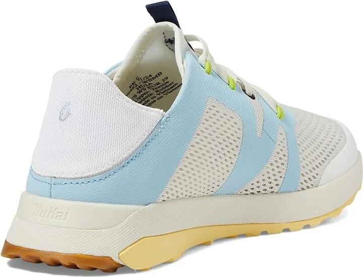 OluKai Huia Women's Shoes White Sand/Misty Blue : 5 B - Medium, Textile - Image 4